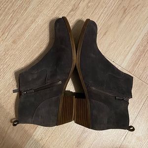 Grey Lucky Brand ankle booties